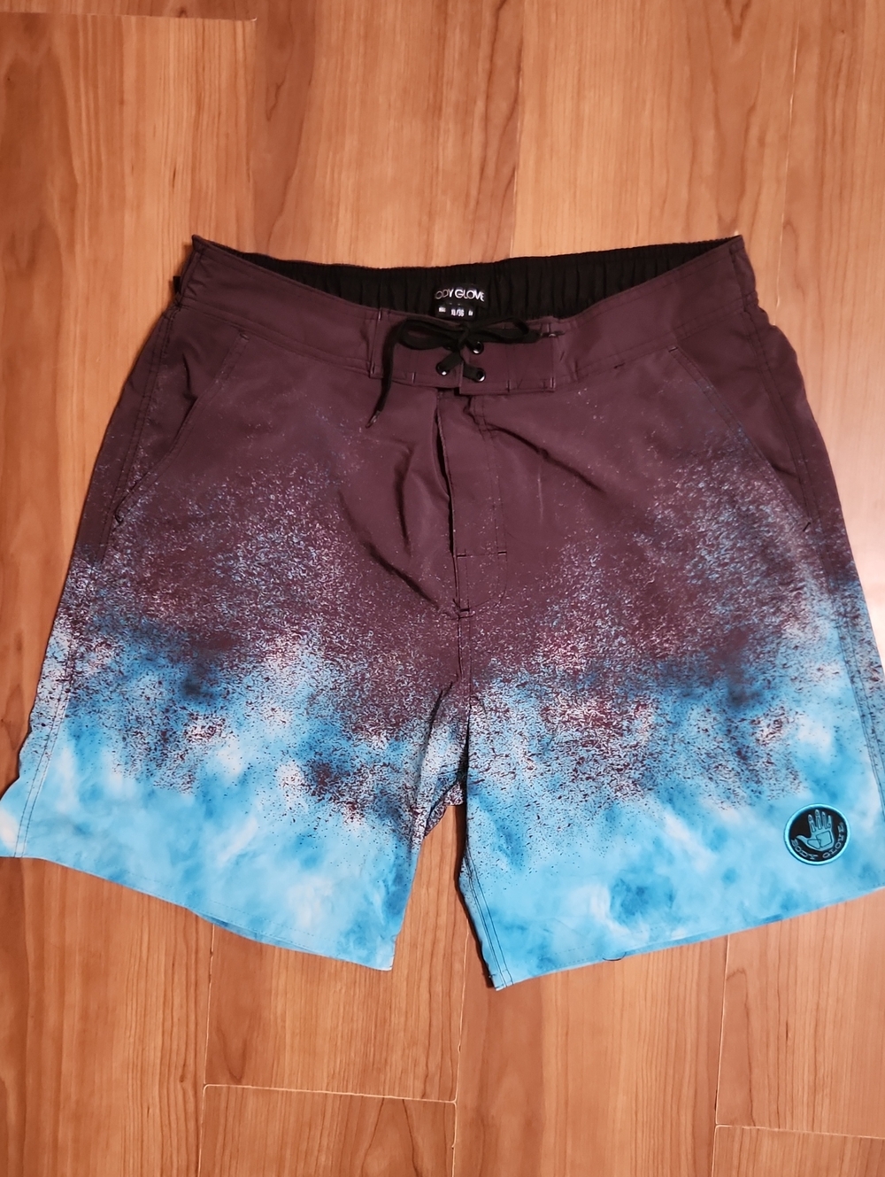 Body Glove Brown and Blue Hybrid Swim Shorts